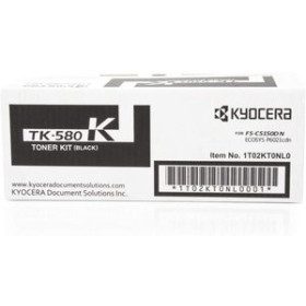 Originales laser TONER KYOCERA-MITA 1T02KT0NL0 TK-580K FS-5150DN P6021CDN NEGRO (2.800 pág.)