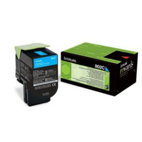 Originales laser TONER LEXMARK 80C20C0 CX310DN/CX310N/CX410DE/CX410DTE/CX410E/CX510DE/CX510DHE/CX510DTHE CIAN RETB. (1.000 PAG.)