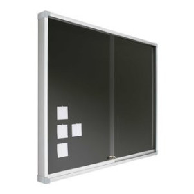 Vitrinas con puertas VITRINA ANUNC. CORCHO TAPIZ. AZUL 80X100