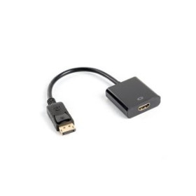 Cables de datos ADAPTADOR HDMI LANBERG DISPLAYPORT MACHO/HEMBRA V1.2 10CM NEGRO