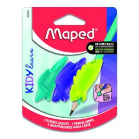 Adaptadores para lápiz ADAPTADOR PARA LAPIZ  MAPED KIDY LEARN MIX ANIMALES BLISTER de 3