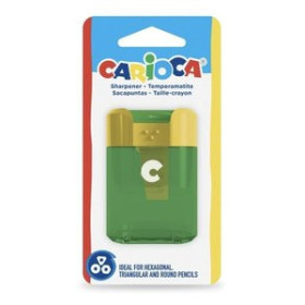 Afilalápices con depósito AFILALAPIZ CARIOCA 2 USOS CON DEPOSITO EN BLISTER de 1