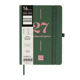 Agendas anuales AGENDA ANUAL (2026-27) FINOCAM CATALAN 16 MESES CAPRI COSIDA tapa EXTRADURA S/V APAIS. F4 118x168 con GOMA POWER