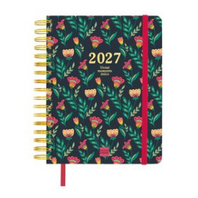 Agendas anuales AGENDA ANUAL (2026-27) FINOCAM CATALAN 16 MESES VITAE WIRE-O tapa EXTRADURA S/V APAIS. 4º 155x217 con GOMA VERDE