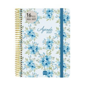 Agendas anuales AGENDA ANUAL (2026-27) FINOCAM 16 MESES CLOE ESPIRAL tapa EXTRADURA S/V APAIS. E10 155x212 con GOMA AZUL