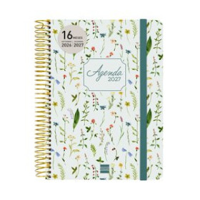 Agendas anuales AGENDA ANUAL (2026-27) FINOCAM 16 MESES CLOE ESPIRAL tapa EXTRADURA S/V APAIS. E10 155x212 con GOMA VERDE