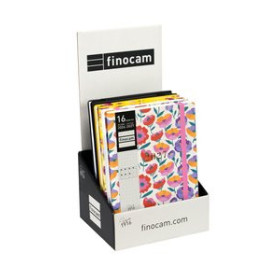 Agendas anuales AGENDA ANUAL (2026-27) FINOCAM 16 MESES INTERNACIONAL DOTTED SURTIDO EXPOSITOR de 6