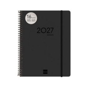 Agendas anuales AGENDA ANUAL (2026-27) FINOCAM 16 MESES INTERNACIONAL IKON ESPIRAL tapa PP S/V E10 155x212 con GOMA NEGRO