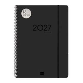 Agendas anuales AGENDA ANUAL (2026-27) FINOCAM 16 MESES INTERNACIONAL IKON ESPIRAL tapa PP S/V E40 210x297 con GOMA NEGRO