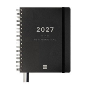 Agendas anuales AGENDA ANUAL (2026-27) FINOCAM 16 MESES TEMPUS WIRE-O tapa PP S/V 4º 155x217 con GOMA NEGRO