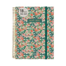 Agendas anuales AGENDA ANUAL (2026-27) FINOCAM 18 MESES INTERNACIONAL ESPIRAL tapa PP 2D/P E10 155x212 con GOMA DAISY