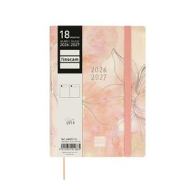 Agendas anuales AGENDA ANUAL (2026-27) FINOCAM 18 MESES INTERNACIONAL MARA COSIDA tapa EXTRADURA D/P Y4 120x170 con GOMA PRETTY