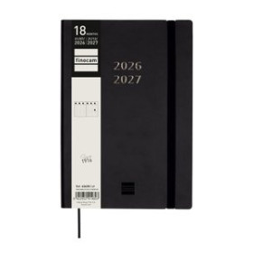Agendas anuales AGENDA ANUAL (2026-27) FINOCAM 18 MESES INTERNACIONAL MARA COSIDA tapa EXTRADURA S/V Y10 140x204 con GOMA NEGRO