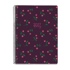 Agendas anuales AGENDA ANUAL (2026-27) MIQUELRIUS 18 MESES ESPIRAL tapa EXTRA PLUS 4º 155x213 S/V APAIS. BERRIES
