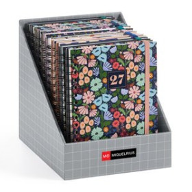 Agendas anuales AGENDA ANUAL (2026-27) MIQUELRIUS 18 MESES WIRE-O tapa EXTRA PLUS 4º 156x213 S/V APAIS. SURTIDO EXPOSITOR DE 12