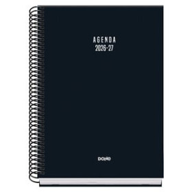 Agendas escolares AGENDA ESCOLAR (2026-27) DOHE BASIC COLOUR VIBES ESPIRAL tapa EXTRA A5 S/V con GOMA NEGRO