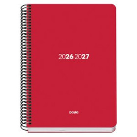 Agendas escolares AGENDA ESCOLAR (2026-27) DOHE BASIC ELEMENT ESPIRAL tapa PP A5 D/P con GOMA ROJO