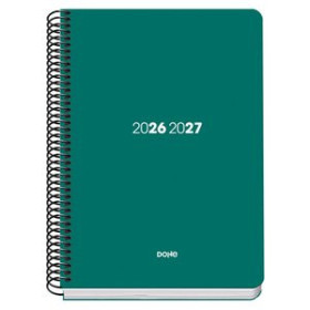 Agendas escolares AGENDA ESCOLAR (2026-27) DOHE BASIC ELEMENT ESPIRAL tapa PP A5 D/P con GOMA VERDE