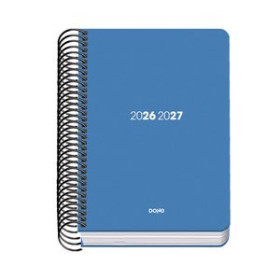 Agendas escolares AGENDA ESCOLAR (2026-27) DOHE BASIC ELEMENT ESPIRAL tapa PP A6 D/P con GOMA AZUL