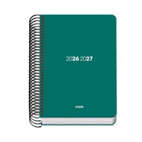 Agendas escolares AGENDA ESCOLAR (2026-27) DOHE BASIC ELEMENT ESPIRAL tapa PP A6 D/P con GOMA VERDE