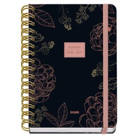 Agendas escolares AGENDA ESCOLAR (2026-27) DOHE PREMIUM WIRE-O tapa EXTRA A5 D/P con GOMA NOIR