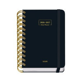 Agendas escolares AGENDA ESCOLAR (2026-27) DOHE PREMIUM WIRE-O tapa EXTRA A6 D/P con GOMA NEGRO