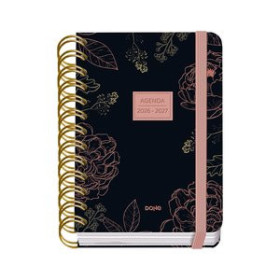 Agendas escolares AGENDA ESCOLAR (2026-27) DOHE PREMIUM WIRE-O tapa EXTRA A6 D/P con GOMA NOIR