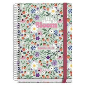 Agendas escolares AGENDA ESCOLAR (2026-27) DOHE PRIME ESPIRAL tapa EXTRA A5 D/P con GOMA BLOOM
