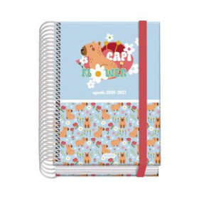 Agendas escolares AGENDA ESCOLAR (2026-27) DOHE PRIME ESPIRAL tapa EXTRA A6 D/P con GOMA CAPI FLOWER