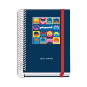 Agendas escolares AGENDA ESCOLAR (2026-27) DOHE PRIME ESPIRAL tapa EXTRA A6 D/P con GOMA PLAYMOBIL
