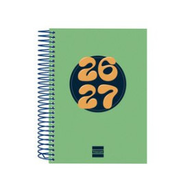 Agendas anuales AGENDA ESCOLAR (2026-27) FINOCAM CATALAN COOL ESPIRAL tapa EXTRADURA D/P 8º 120x164 VERD