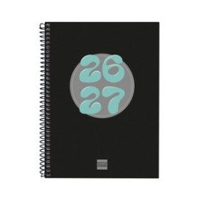 Agendas anuales AGENDA ESCOLAR (2026-27) FINOCAM CATALAN COOL ESPIRAL tapa EXTRADURA S/V APAIS. 4º 155x212 NEGRE