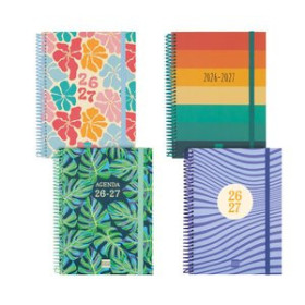 Agendas anuales AGENDA ESCOLAR (2026-27) FINOCAM CATALAN DIVA ESPIRAL tapa EXTRADURA S/V APAIS. 4º 155x212 ASSORTIMENT PACK DE 6