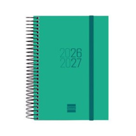 Agendas anuales AGENDA ESCOLAR (2026-27) FINOCAM CATALAN ESPIR ESPIRAL tapa PP D/P E8 120x171 con GOMA VERDE