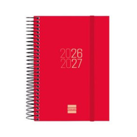 Agendas anuales AGENDA ESCOLAR (2026-27) FINOCAM CATALAN ESPIR ESPIRAL tapa PP D/P E8 120x171 con GOMA VERMELL