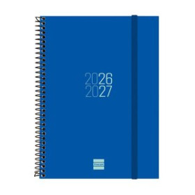 Agendas anuales AGENDA ESCOLAR (2026-27) FINOCAM CATALAN ESPIR ESPIRAL tapa PP S/V APAIS. E10 155x212 con GOMA BLAU