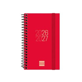 Agendas anuales AGENDA ESCOLAR (2026-27) FINOCAM CATALAN ESPIR ESPIRAL tapa PP S/V APAIS. E3 79x127 con GOMA VERMELL