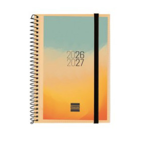 Agendas anuales AGENDA ESCOLAR (2026-27) FINOCAM CATALAN ESPIR ESPIRAL tapa PP S/V APAIS. E8 120x171 con GOMA PERSONALIZABLE