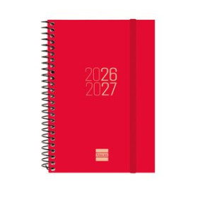 Agendas anuales AGENDA ESCOLAR (2026-27) FINOCAM CATALAN ESPIR ESPIRAL tapa PP S/V APAIS. E8 120x171 con GOMA VERMELL