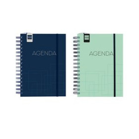 Agendas anuales AGENDA ESCOLAR (2026-27) FINOCAM CATALAN INSTITUT WIRE-O tapa PP S/V 4º 155x215 con GOMA ASSORTIMENT PACK de 4