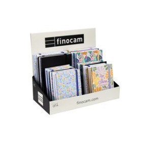 Agendas anuales AGENDA ESCOLAR (2026-27) FINOCAM CATALAN SECUNDARIA ESPIRAL tapa PP  con GOMA ASSORTIMENT EXPOSITOR de 20