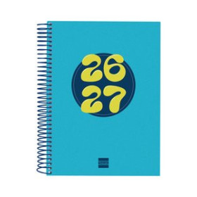 Calendarios murales y sobremesa AGENDA ESCOLAR (2026-27) FINOCAM COOL ESPIRAL tapa EXTRADURA D/P 4º 155x212 AZUL