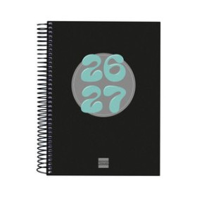 Calendarios murales y sobremesa AGENDA ESCOLAR (2026-27) FINOCAM COOL ESPIRAL tapa EXTRADURA D/P 4º 155x212 NEGRO