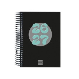 Calendarios murales y sobremesa AGENDA ESCOLAR (2026-27) FINOCAM COOL ESPIRAL tapa EXTRADURA D/P 8º 120x164 NEGRO