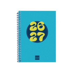 Calendarios murales y sobremesa AGENDA ESCOLAR (2026-27) FINOCAM COOL ESPIRAL tapa EXTRADURA S/V APAIS. 8º 120x164 AZUL