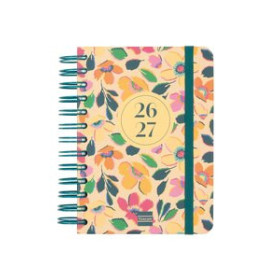 Calendarios murales y sobremesa AGENDA ESCOLAR (2026-27) FINOCAM COSMO WIRE-O tapa EXTRADURA D/P 8º 120x169 con GOMA MELISA