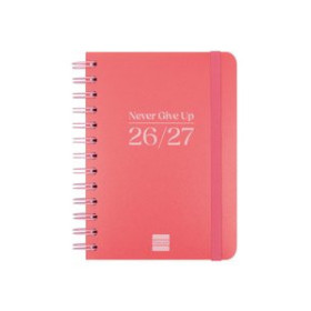 Calendarios murales y sobremesa AGENDA ESCOLAR (2026-27) FINOCAM COSMO WIRE-O tapa EXTRADURA S/V APAIS. 8º 120x169 con GOMA ROJO