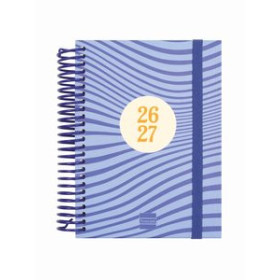 Calendarios murales y sobremesa AGENDA ESCOLAR (2026-27) FINOCAM DIVA ESPIRAL tapa EXTRADURA D/P 8º 120x164 OLAS