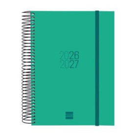 Calendarios murales y sobremesa AGENDA ESCOLAR (2026-27) FINOCAM ESPIR ESPIRAL tapa PP D/P E10 155x212 con GOMA VERDE