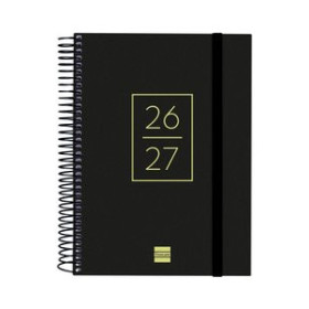Calendarios murales y sobremesa AGENDA ESCOLAR (2026-27) FINOCAM SECUNDARIA ESPIRAL tapa PP D/P 4º 155x212 con GOMA NEGRO